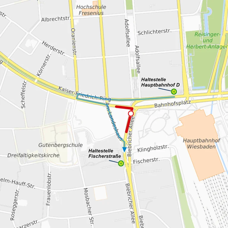 Wiesbaden: Was die Sperrung für Busfahrgäste ändert